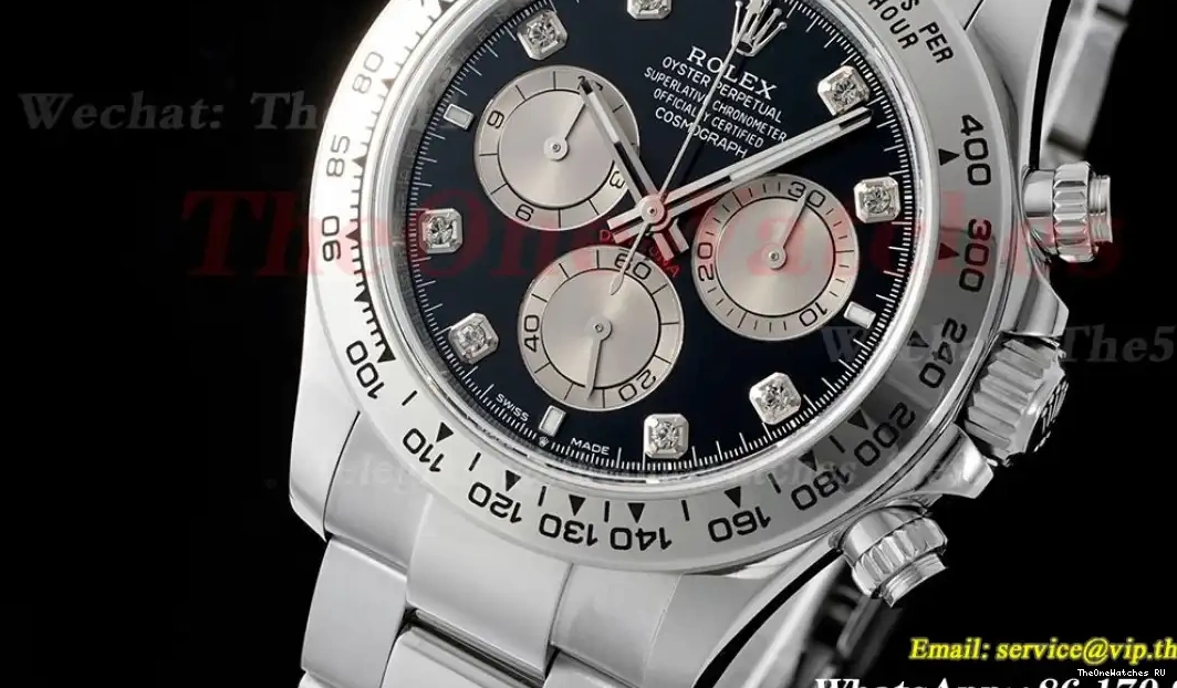 126509 SH4131 QF Super 40mm Daytona Black Dia SS Clone SS 0414